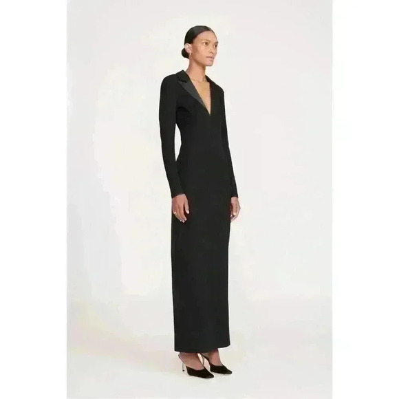 Staud Humboldt Dress Black Sz S Retails $475 New - Picture 1 of 8